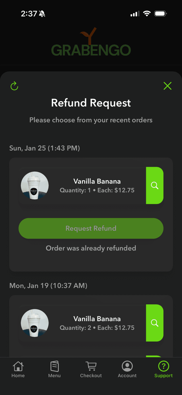 Grabengo app screenshot 8