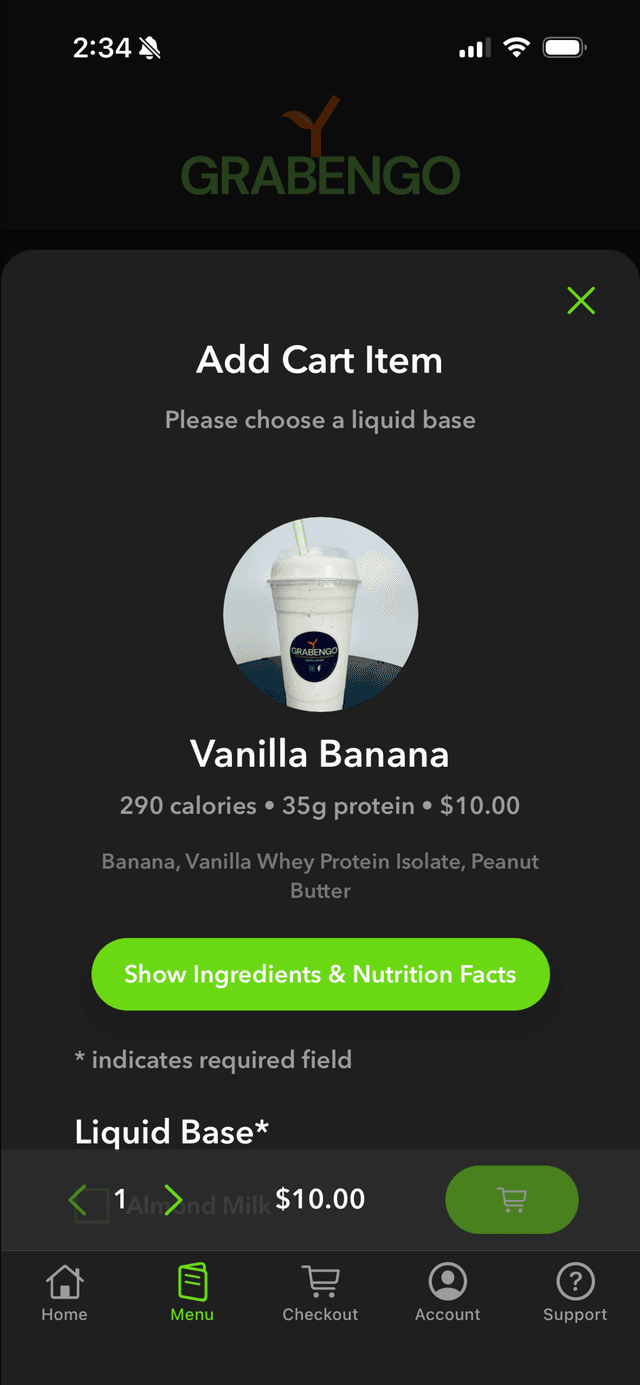 Grabengo app screenshot 3