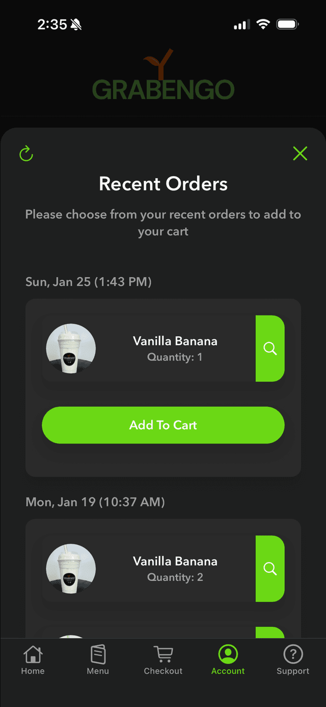 Grabengo app screenshot 5